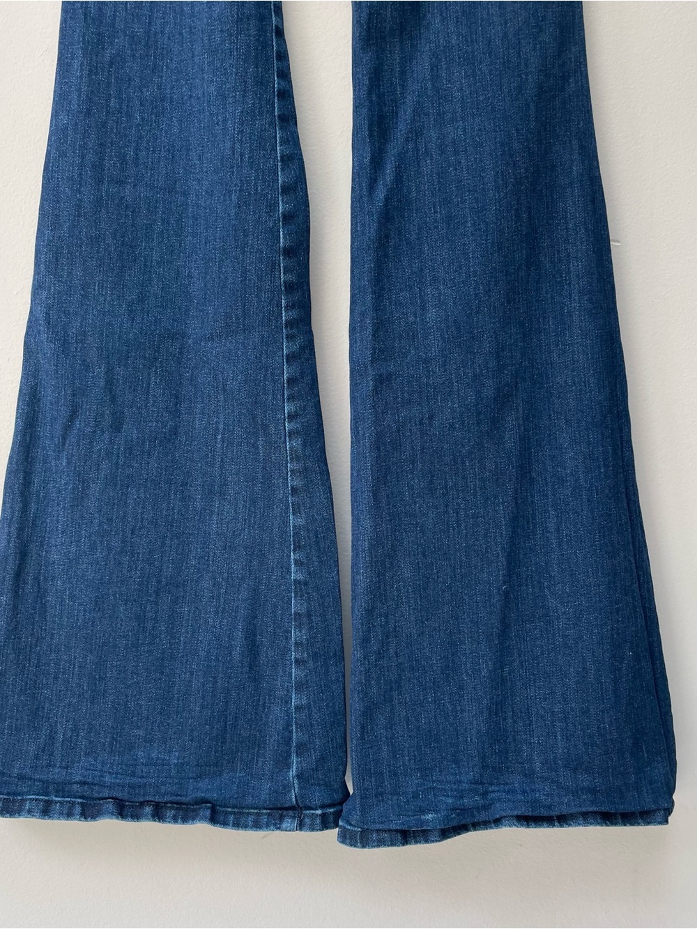 Ramy Brook Romee High Waisted Flare Jeans Dark Wash Blue Cotton Denim Size 24 - Picture 11 of 14